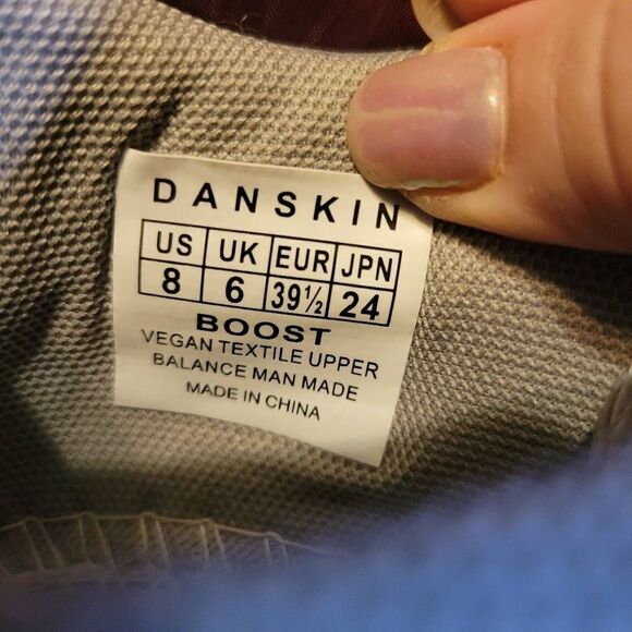 Danskin Boost Grey Lace Up Sneakers Size 8 - Picture 6 of 6